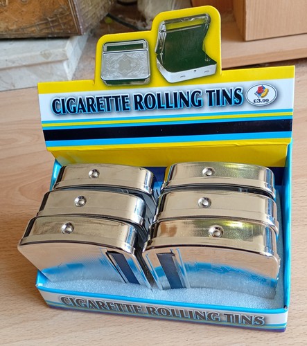New cigarette rolling tins - new,